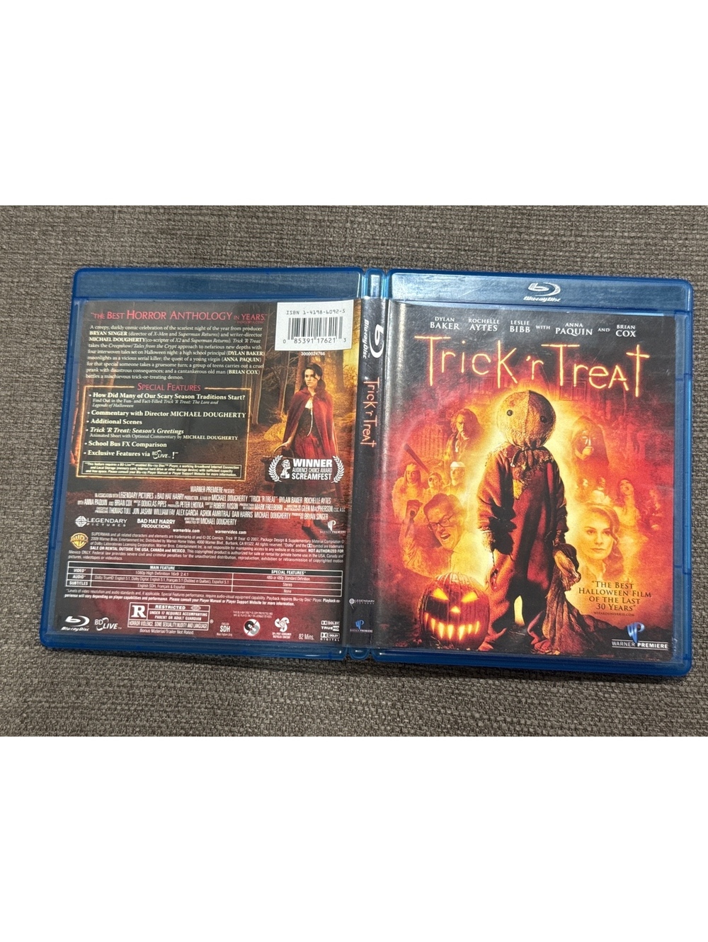 Trick 'r Treat (Blu-ray , 2007) Anna Paquin Cult Horror Warner Release TESTED
